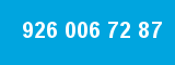 926 006 72 87